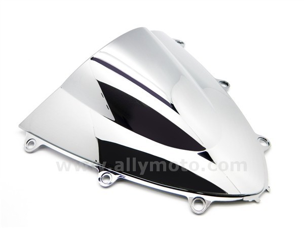 Honda CBR 1000 RR Chrome Double Bubble Windscreen Shield 2008-2011